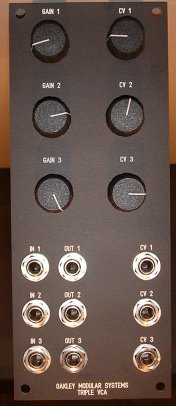 Triple VCA Front Panel